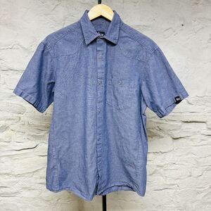 Stussy Vintage 90s y2k Western Snap Button Up Shirt Men's Size Large Made in USA